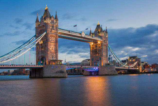 Обои картинки фото london, города, лондон , великобритания, мост, река