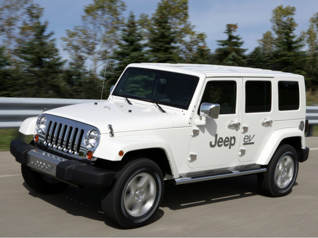 Обои картинки фото jeep ev concept 2008, автомобили, jeep, внедорожник, 2008, concept, ev