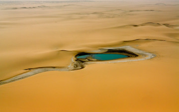 Картинка природа пустыни аир сахара африка вода оазис нигер пустыня