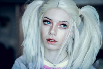 Картинка разное cosplay+ косплей хвосты девушка лицо блондинка пирсинг