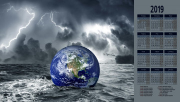 Картинка календари компьютерный+дизайн планета молния водоем