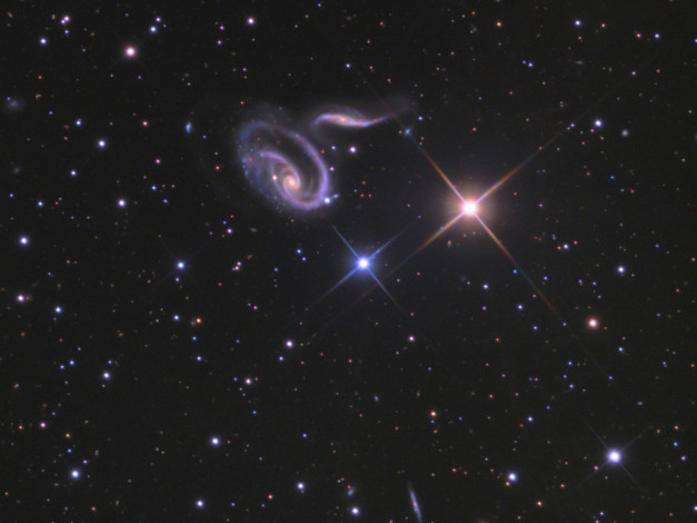 Обои картинки фото арп, 273, космос, галактики, туманности