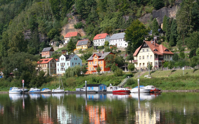 Обои картинки фото bad, schandau, germany, города, пейзажи