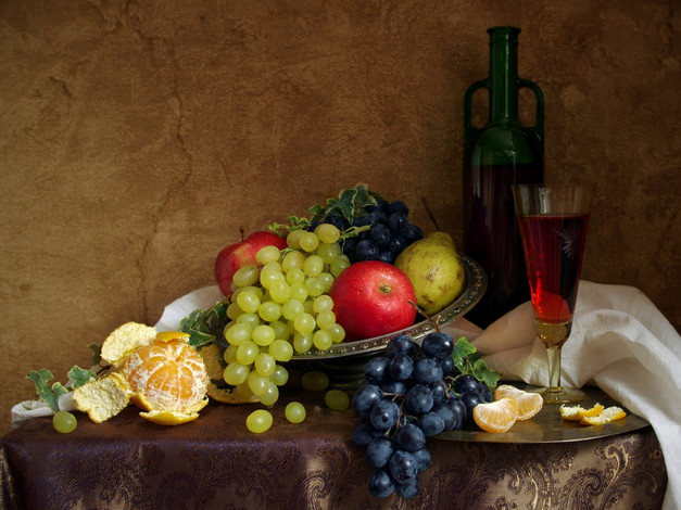Обои картинки фото юлия, тельес, натюрморт, фруктами, еда