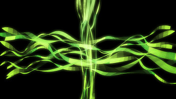 Картинка 3д графика abstract абстракции тёмный зелёный