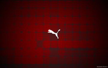Картинка бренды puma эмблема логотипклетки красный