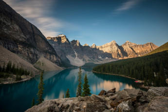 Картинка природа реки озера канада alberta moraine lake