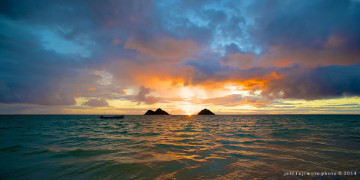 Картинка природа восходы закаты закат море волна пена песок скалы небо облака