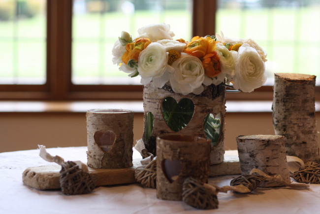 Обои картинки фото цветы, ранункулюс , азиатский лютик, вазы, букет