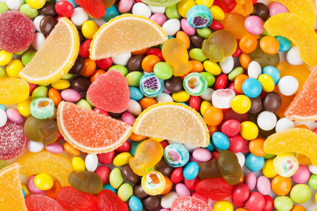 Обои картинки фото еда, конфеты,  шоколад,  сладости, сладости, карамель, мармелад