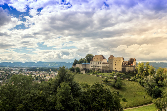 Обои картинки фото lenzburg castle, города, замки швейцарии, lenzburg, castle
