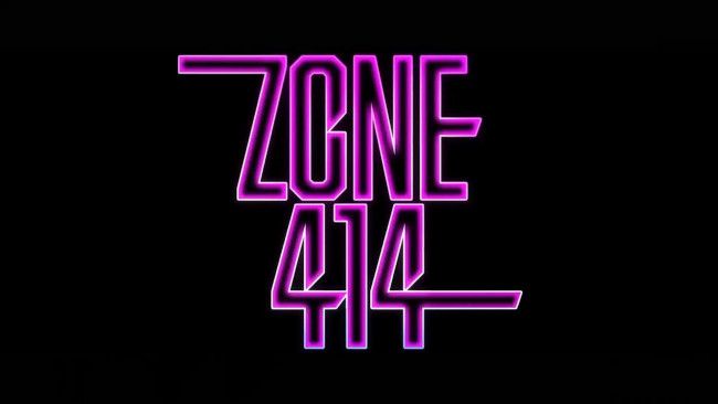 Обои картинки фото кино фильмы, zone 414, надпись, неон