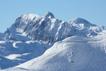 Картинка природа горы зима снег