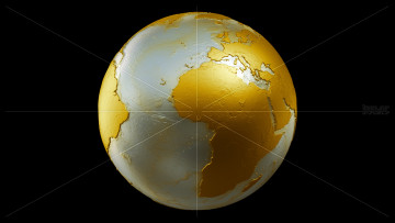 Картинка космос арт земля глобус планета золото