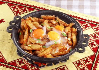 Картинка еда вторые+блюда картофель глазунья яйцо русская кухня