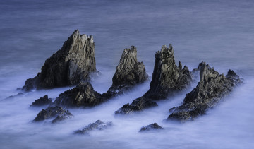 Картинка природа побережье океан скалы волны