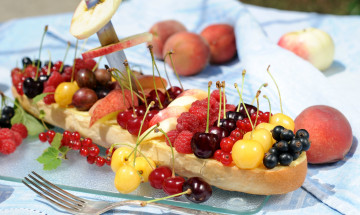 Картинка еда фрукты +ягоды ассорти