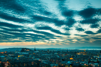 Картинка города эдинбург+ шотландия эдинбург пейзаж панорама небо дома