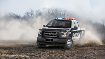 обоя ford f-150 police 2018, автомобили, ford, 2018, f-150, police