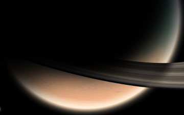 Картинка космос сатурн планета кольца спутник солнечная система
