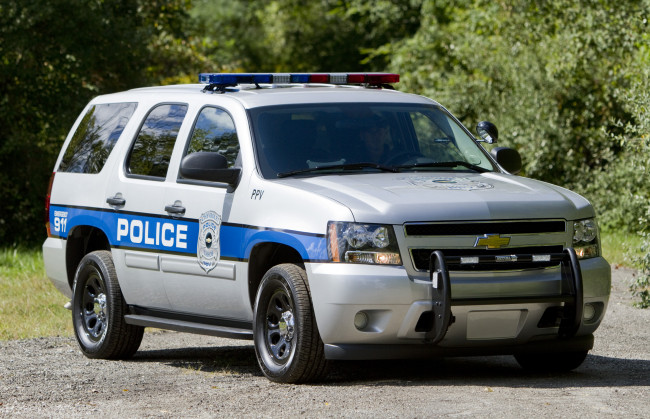 Обои картинки фото chevrolet tahoe police 2014, автомобили, chevrolet, 2014, police, tahoe