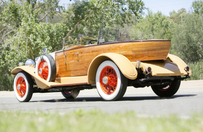 Обои картинки фото rolls-royce phantom ii boattail tourer 1932, автомобили, классика, ii, phantom, rolls-royce, 1932, tourer, boattail