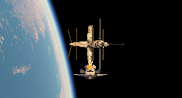 Картинка космос космические+корабли +космические+станции вселенная полет космический корабль галактики