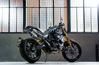 Картинка мотоциклы ducati scrambler sport pro matt black электрический