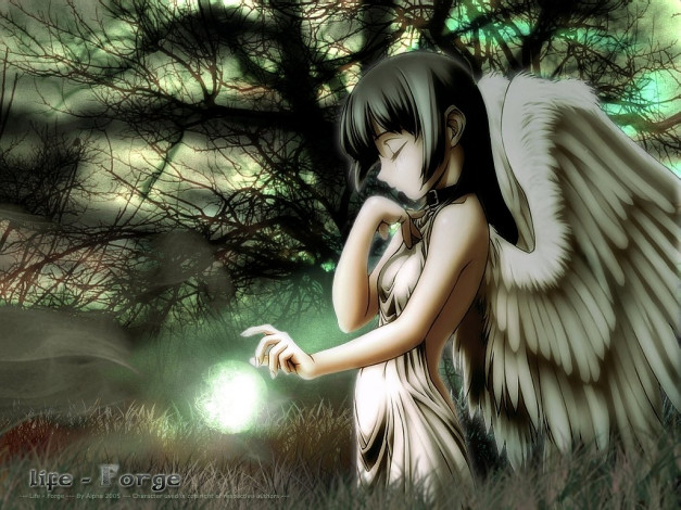 Обои картинки фото аниме, angels, demons