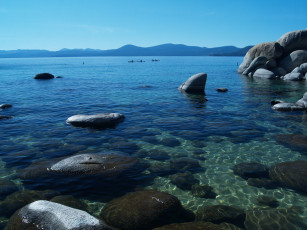 Картинка природа реки озера sand harbor tahoe