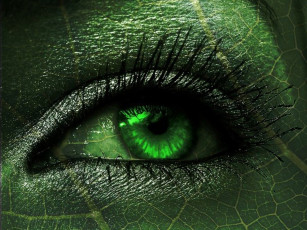 Картинка разное глаза глаз зелёный