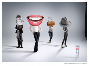 Картинка бренды colgate зубная паста часы улыбка сумка шляпа