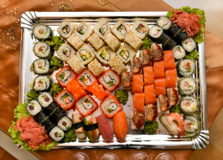 Картинка еда рыба +морепродукты +суши +роллы роллы кухня японская ассорти суши