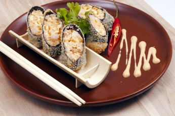 Картинка еда рыба +морепродукты +суши +роллы палочки кухня японская суши