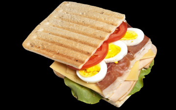Картинка еда бутерброды +гамбургеры +канапе помидор яйцо сэндвич сыр ветчина