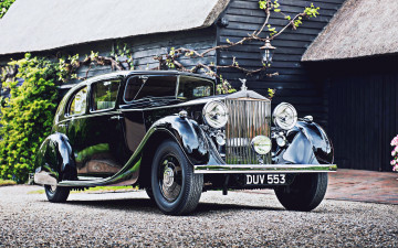 Картинка автомобили rolls-royce phantom 3 saloon 4k ретро 1936 года mulliner 3ax79 rolls royce