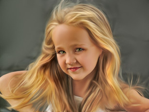 Картинка рисованные дети текстура девочка волосы