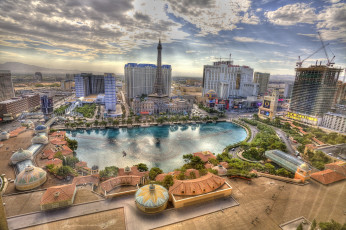 Картинка города лас-вегас+ сша hdr панорама