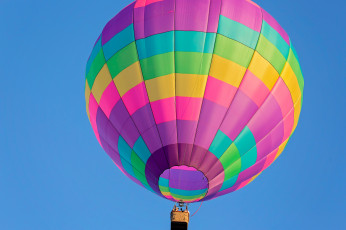 Картинка авиация воздушные+шары полет воздушный шар небо корзина