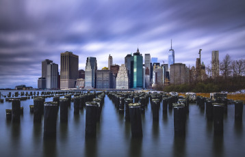 Картинка brooklyn+matchsticks города нью-йорк+ сша сваи гавань