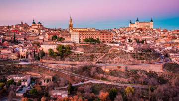 Картинка города толедо+ испания красота панорама толедо