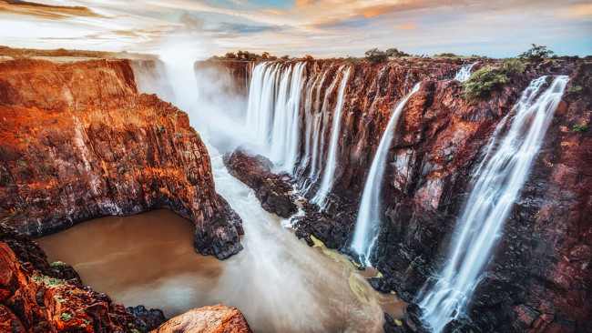 Обои картинки фото victoria falls, zambia, zimbabwe, природа, водопады, victoria, falls