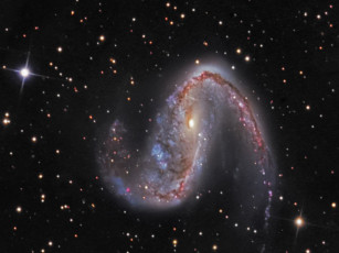 Картинка ngc 2442 космос галактики туманности