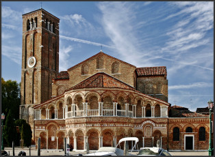 обоя basilica, di, santa, maria, donato, города, венеция, италия
