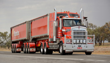 Картинка kenworth+tipper автомобили kawei тяжелый грузовик седельный тягач