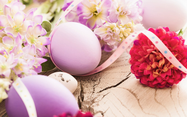 Обои картинки фото праздничные, пасха, easter, весна, цветы, flowers, spring, яйца, decoration, eggs, happy