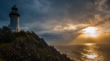 Картинка природа маяки скалы красиво небо маяк море
