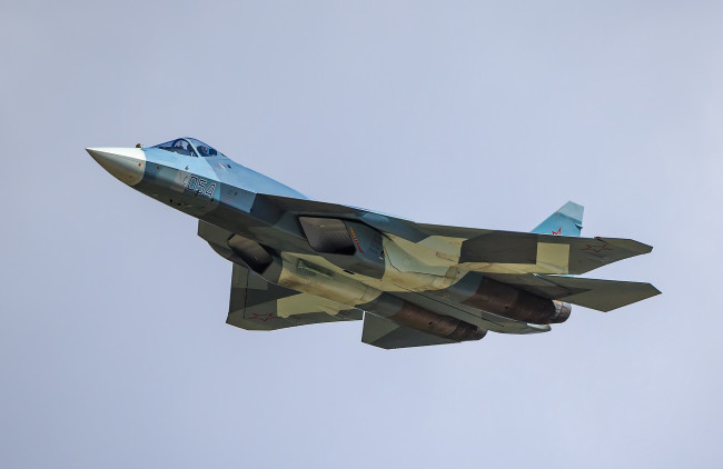 Обои картинки фото t-50 pak-fa, авиация, боевые самолёты, истребитель