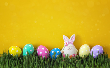 Картинка праздничные пасха весна трава decoration wood easter яйца крашеные happy spring eggs