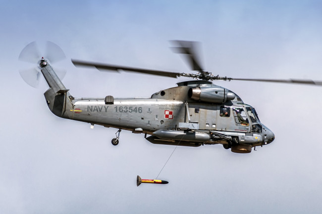 Обои картинки фото kaman sh-2g `super seasprite`, авиация, вертолёты, вертушка